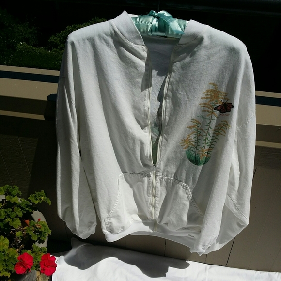 Vintage botanical bomber jacket - Picture 2 of 8